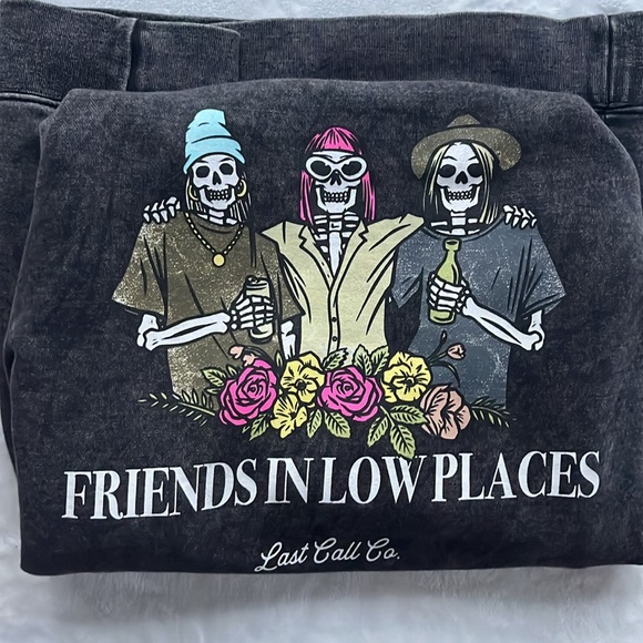 Last Call Co. Skeleton Hoodie | Sz M - Picture 1 of 5